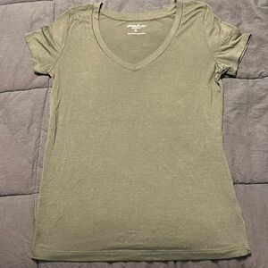 Express  Green Skimming Tee